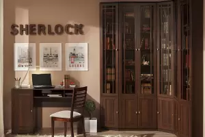 Библиотека «Sherlock» (Орех Шоколадный)