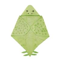 JÄTTELIK Ręcznik z kapturem, dinozaur/stegosaurus/zielony, 140x97 cm