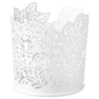 SAMVERKA Świecznik na tealighty, biały, 8 cm
