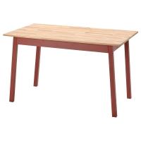 PINNTORP Стол обеденный светло-коричневая/красная морилка 125x75 см. IKEA