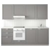METOD Кухня белый Максимера/Бодбин серый,240x60x228см IKEA 394.577.48