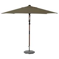 BETSÖ / LINDÖJA Зонт с основанием, коричневое под дерево бежево-зеленый/Huvön серый, 300 см