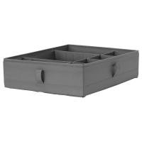 SKUBB Коробка с отделениями 504.000.05 Тёмно-серая 44x34x11 см. IKEA
