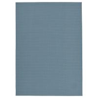 MORUM Ковер безворсовый для дома и улицы, голубой, 200x300 см IKEA 204.875.71