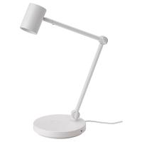 NYMÅNE Lampa biurkowa z ładow. indukcyjną, biały