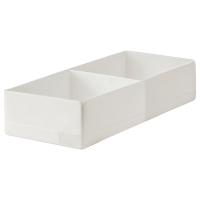STUK Коробка с отделениями белая 20x51x10 см