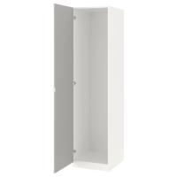 PAX Szafa i drzwi, biały/Vikedal lustro, 50x60x201 cm
