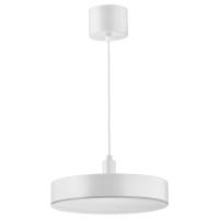 NYMÅNE Lampa wisząca LED, bezprzewodowy przyciemniany białe spektrum/biały, 38 cm
