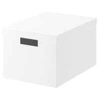 TJENA Коробка с крышкой 25x35x20 см. 603.954.28 Белый IKEA