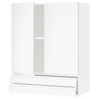 METOD / MAXIMERA Sza SC 2 drz / 2 szuf, белый / Voxtorp матовый белый, 80x100 см