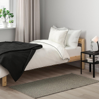 TIPHEDE IKEA 205.288.78 Ковёр 80x150 см. плоский тканый черный/натуральный