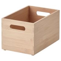 UPPDATERA Ящик для хранения, светлый бамбук, 16x24x15 см