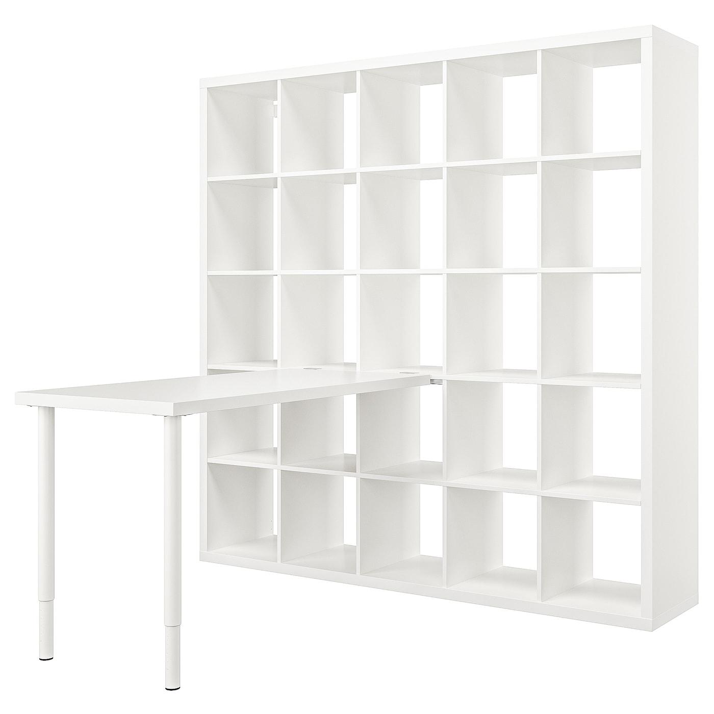 KALLAX / LAGKAPTEN IKEA 594.816.53 Рабочий стол/стеллаж 182x159x182 см белый