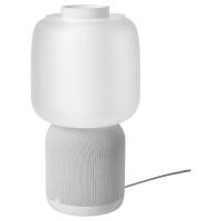 SYMFONISK Lampa/głośnik z wifi, szklany klosz, biały
