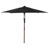 BETSÖ / LINDÖJA Зонт, под коричневое дерево/черный, 300 см