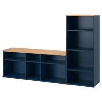 SKRUVBY IKEA 894.946.06 Тумба ТВ 216x38x140 см чёрно-синий