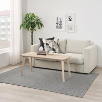 TIPHEDE IKEA 204.700.47 Ковёр плоский тканый 155x220 см. черный/натуральный