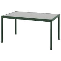 SEGERÖN Садовый стол темно-зеленый/светло-серый 91x147 см