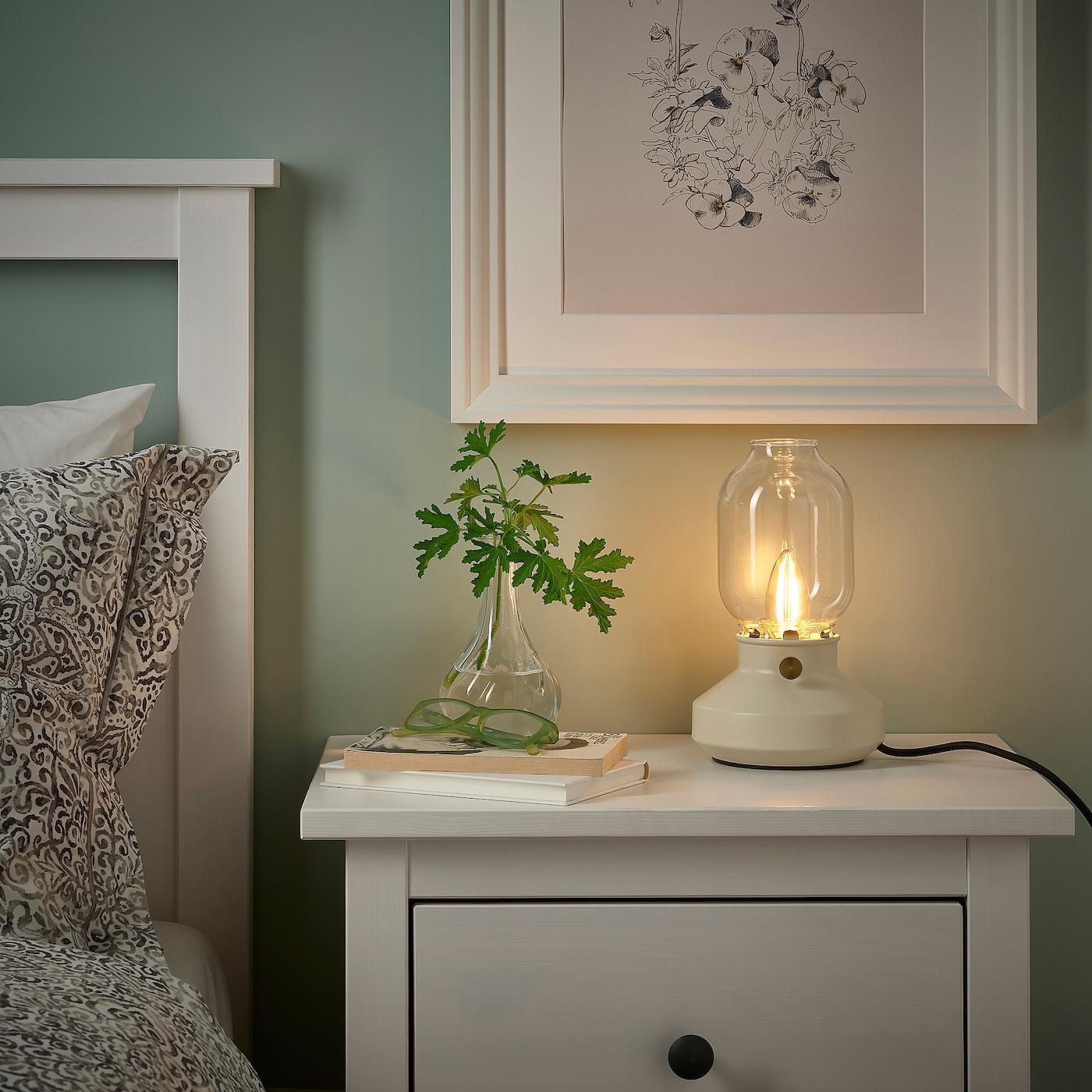 LUNNOM IKEA 605.392.38 LED Лампа E14 210 люмен 605.392.38 диммируемая/люстра коричневая прозрачное стекло