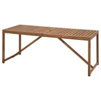 NÄMMARÖ Садовый стол светло-коричневая морилка 200x75 см