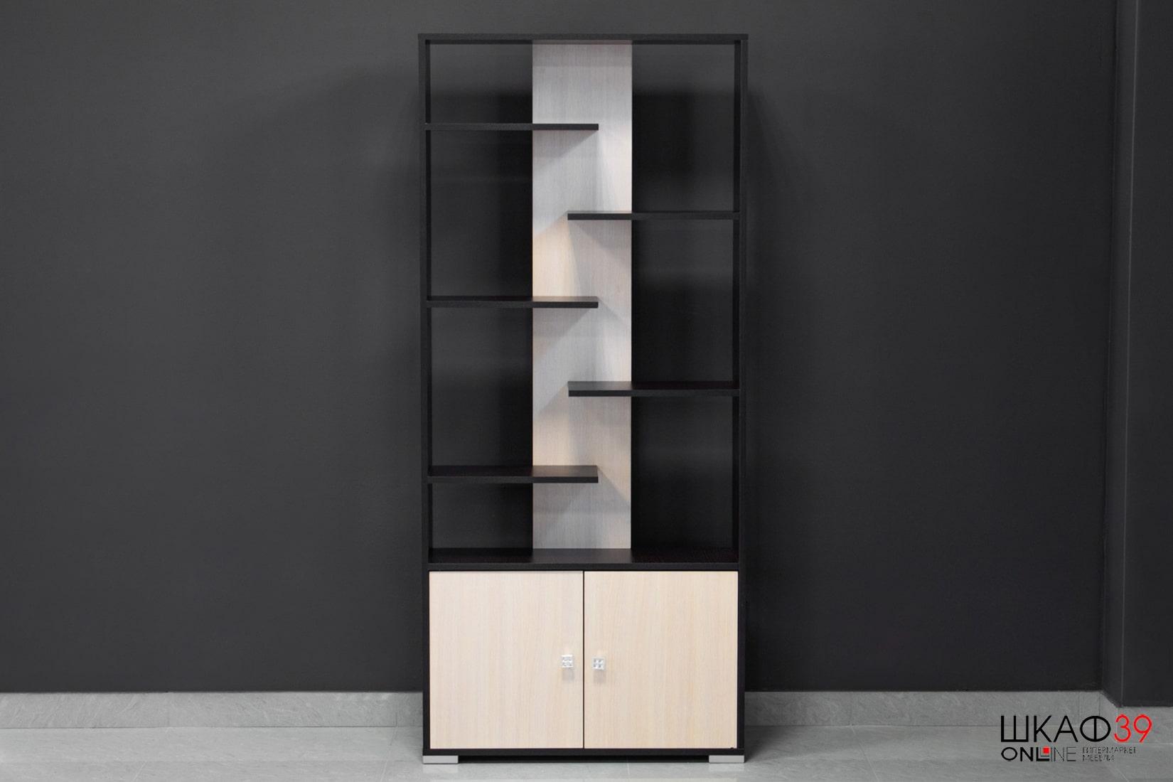 Ромео/Грей-4 Стеллаж венге/дуб молочный