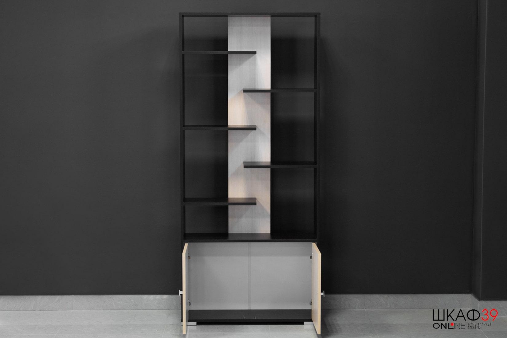 Ромео/Грей-4 Стеллаж венге/дуб молочный