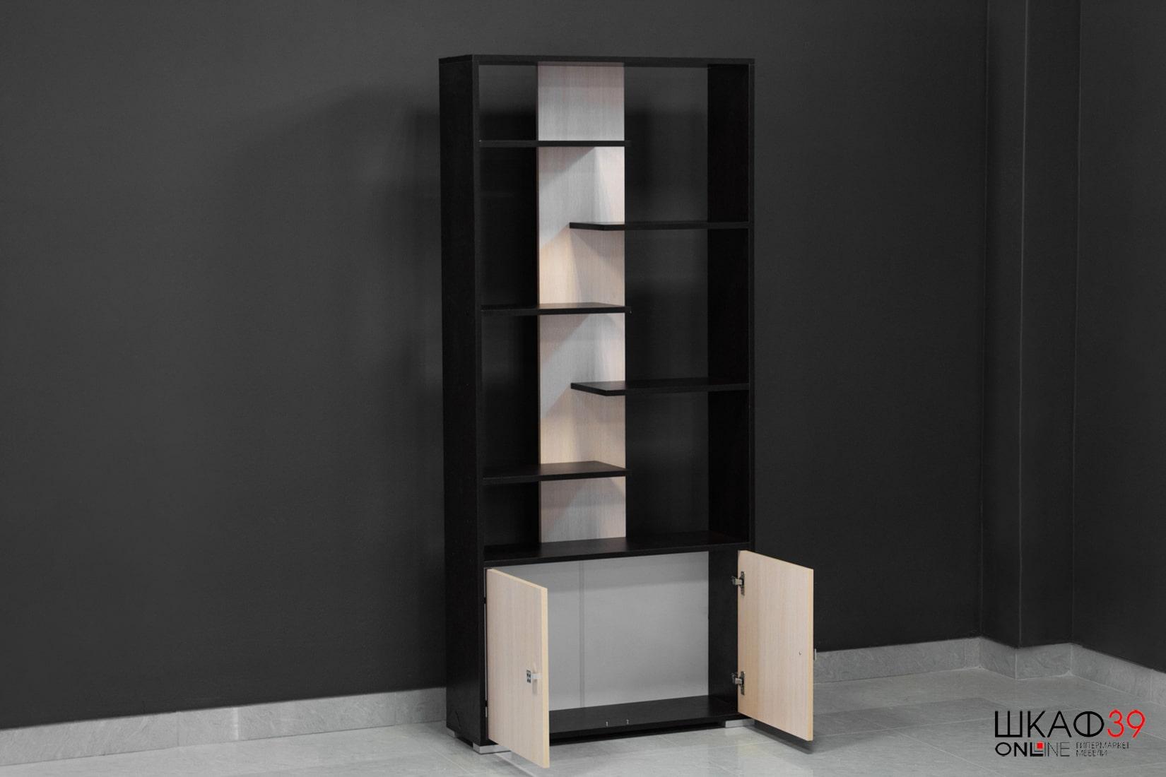 Ромео/Грей-4 Стеллаж венге/дуб молочный