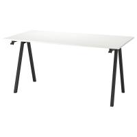 TROTTEN IKEA 394.295.62 Стол письменный 160x80 см. Белый/Антрацит