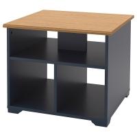 SKRUVBY Стол журнальный чёрно-синий 60x60 см IKEA