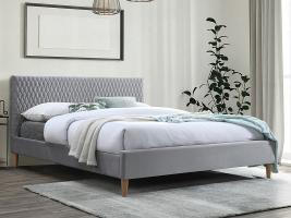 Azurro Velvet Кровать 160х200 светло серый Bluvel 03