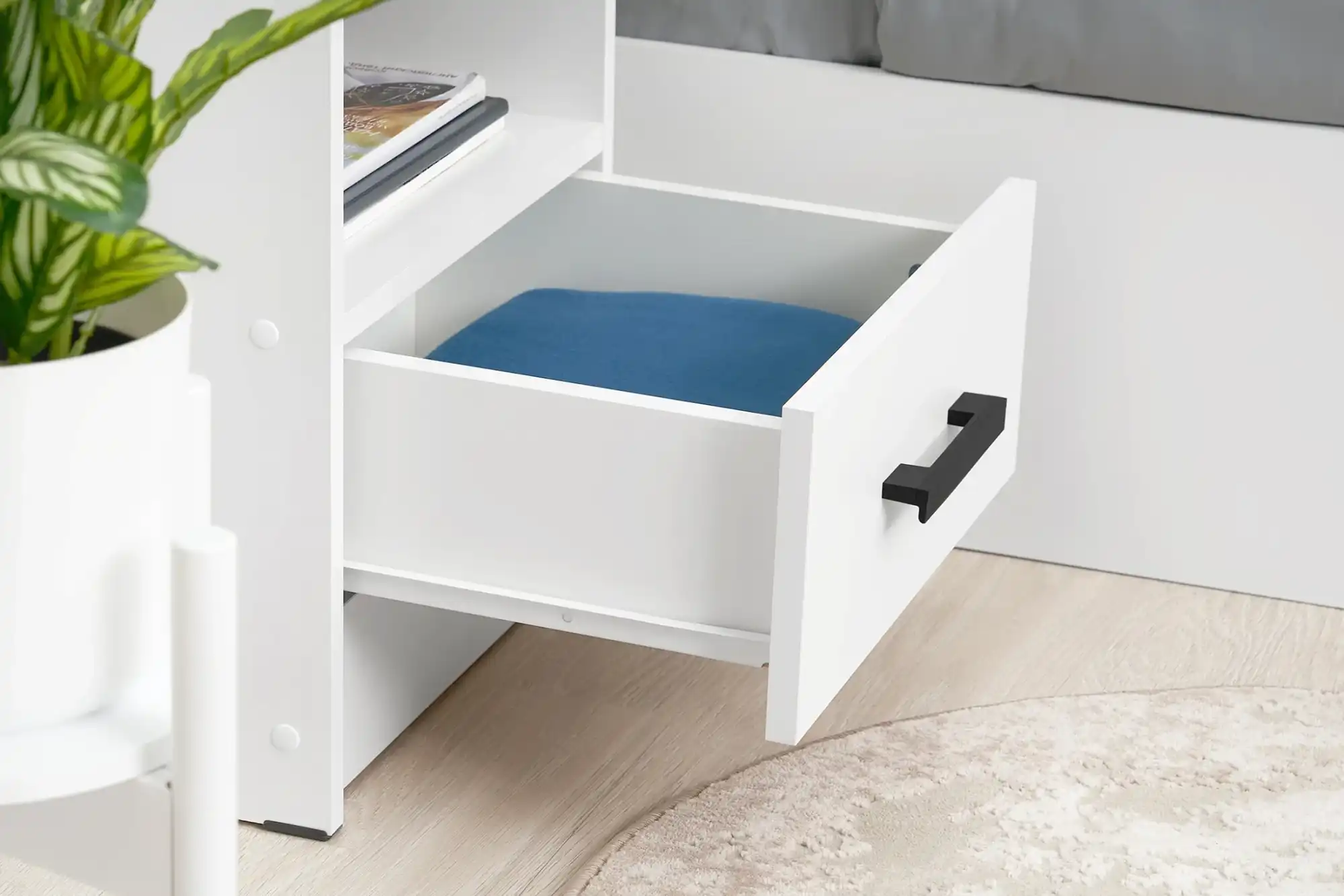 Тумба прикроватная белый ЭРА