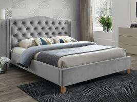 Aspen Velvet Кровать 160х200 с ортопед. основанием Signal Светло-серый 03
