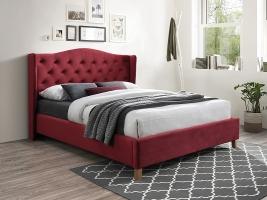 Aspen Velvet Кровать 160х200 с ортопед. основанием Signal Бордовый 59