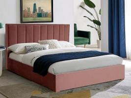 Marani II Velvet Кровать 160x200 с подъёмным механизмом Signal Антично-розовый