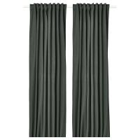 ROSENMANDEL IKEA 705.390.68 Плотные шторы пара темно-зеленый 135x300 см