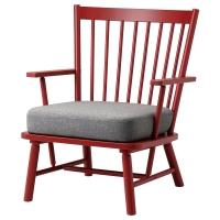 PERSBOL IKEA 705.259.19 Кресло коричневато-красный / Tibbleby бежевый / серый