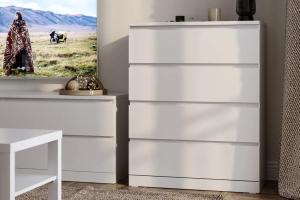 VARMA / MALM 4 Комод Белый (завод IKEA)