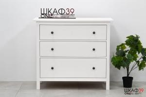 HEMNES Комод 3 ящика 804.247.45 Белый массив IKEA