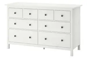 HEMNES IKEA 102.392.80 Комод 8 ящ. массив Белый