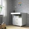 MYLLRA Комод с пеленальным столиком, белый