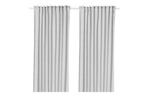 HANNALILL IKEA 704.173.21 Штора 2 шт. 145х300 см. Серый