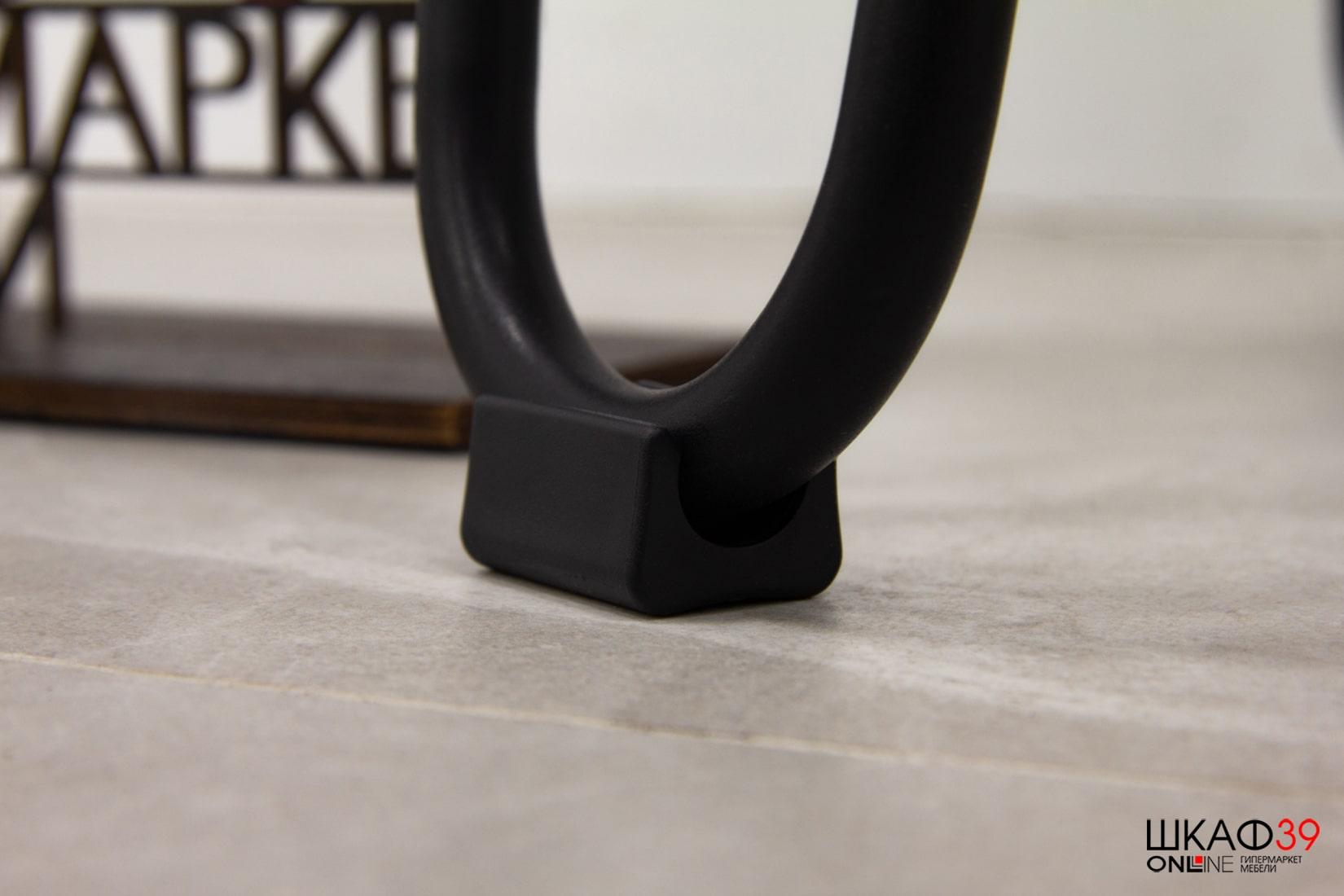 ДП 1-03-09 Стол журнальный (Черный/Стекло Мрамор черный)