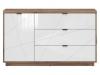 Forn Комод S471-KOM1D3S-DDC/BIP Дуб делано/Белый глянец