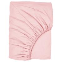 ULLVIDE Простыня с резинкой на коврик, светло-розовый, 160x200 см