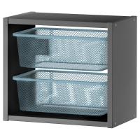 TROFAST IKEA 895.160.95 Настенный шкаф 34x21x30 см серый / серо-голубой