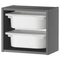 TROFAST IKEA 495.160.97 Навесная полка 34x21x30 см серый / белый