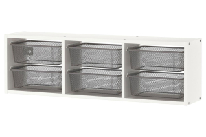 TROFAST IKEA 995.333.58 Навесная полка белый/темно-серый