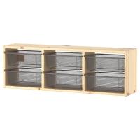 TROFAST Настенный шкаф 395.333.56 Сосна светлая беленая Контейнер 20x30x10 см IKEA