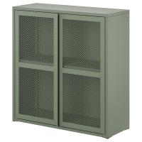 IVAR Шкаф/дверь сетка серо-зеленая 80x83 см IKEA