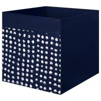 DRONA IKEA 005.665.45 Коробка 33x38x33 см темно-синий / белый